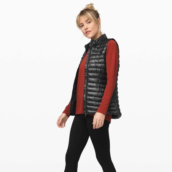 Lululemon Pack It Down Vest *Shine Black - Picture 1 of 15